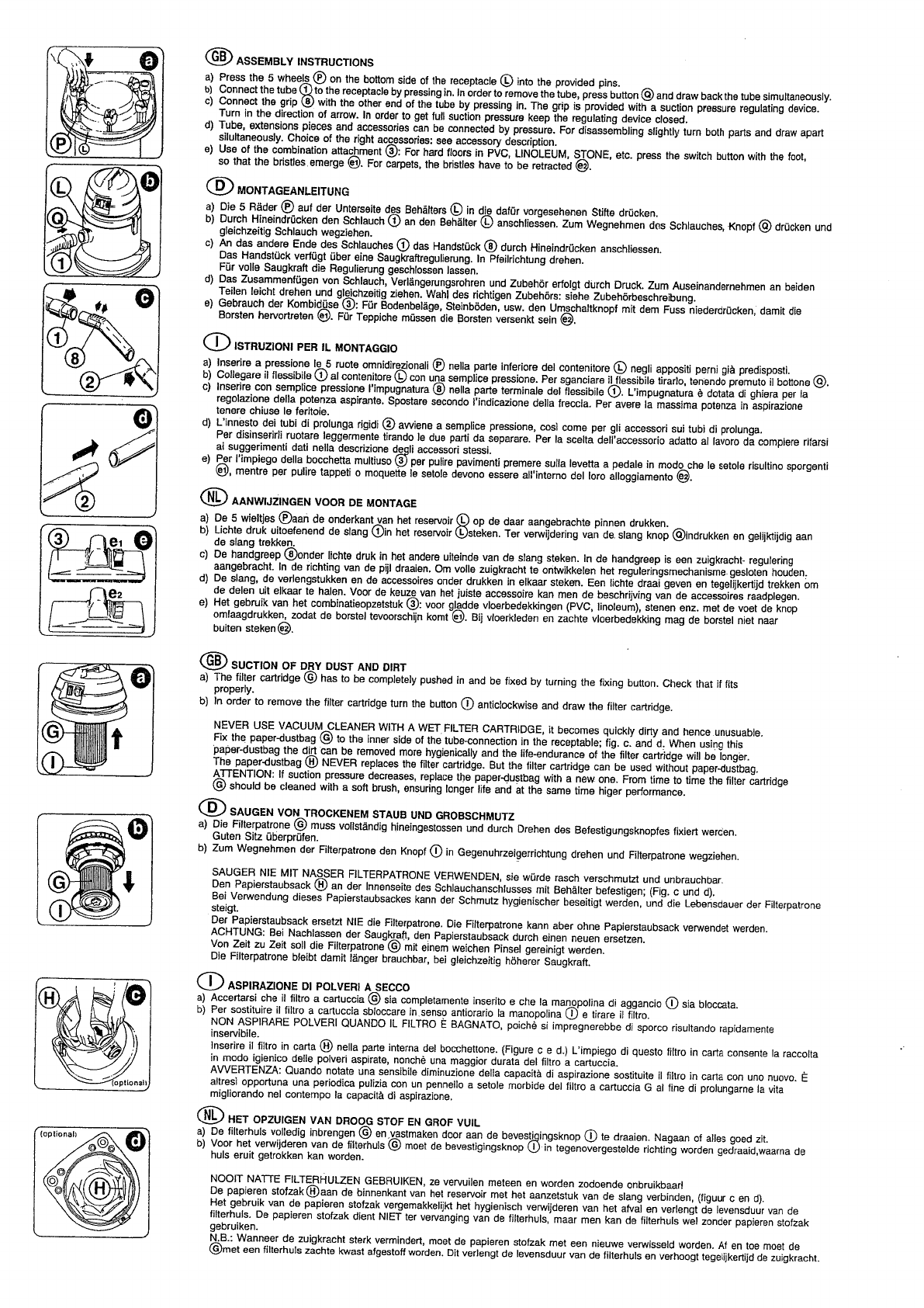 Handleiding Hitachi WDE 1200 (pagina 4) (Nederlands, Duits, Engels, Italiaans)