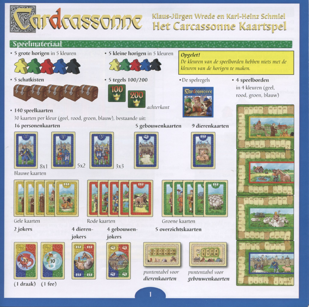 Pakistan steek ornament Handleiding 999 games Cardcassonne - Het Carcassonne Kaartspel (pagina 1  van 6) (Nederlands)