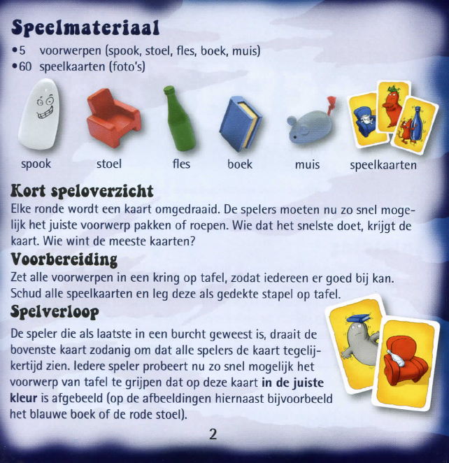 Handleiding games Geesten (pagina 2 van 6) (Nederlands)