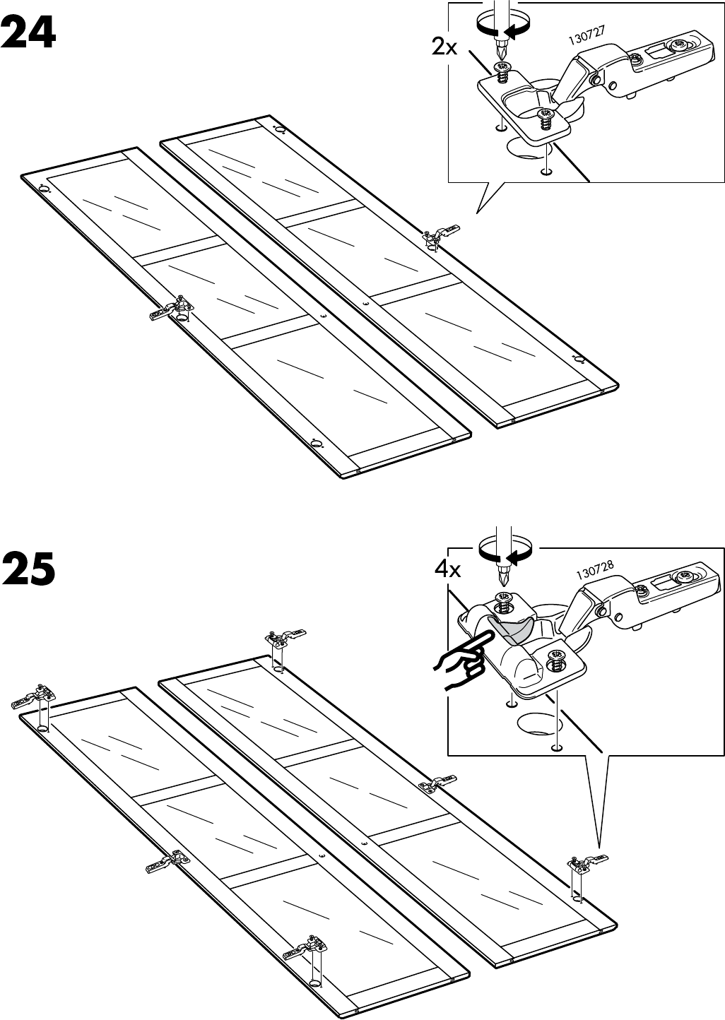 Handleiding Ikea LIATORP Vitrinekast (pagina 22 van 24) talen)