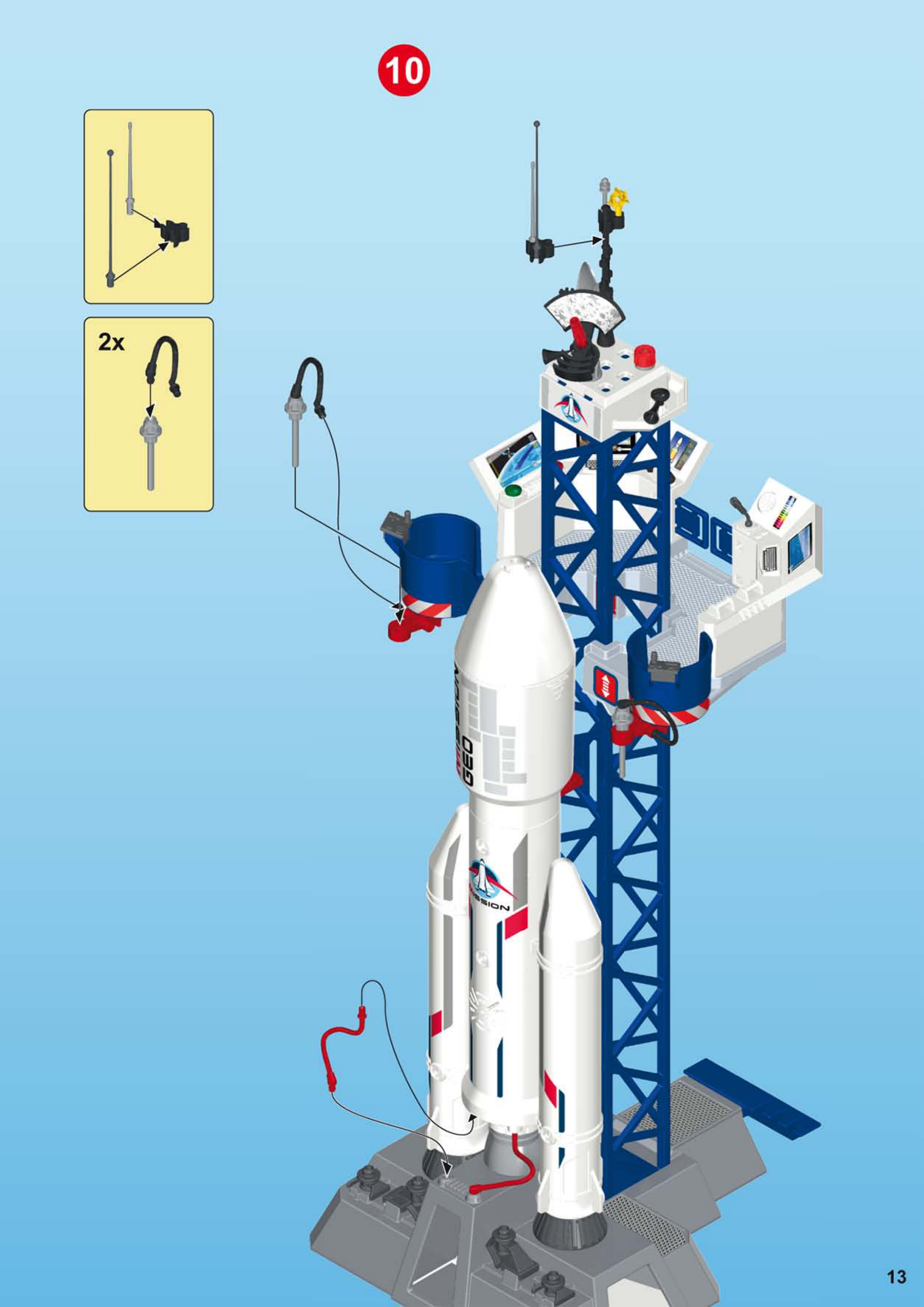 Graden Celsius Lijm Altijd Handleiding Playmobil 6195 Lanceerbasis met raket (pagina 13 van 20) (Alle  talen)