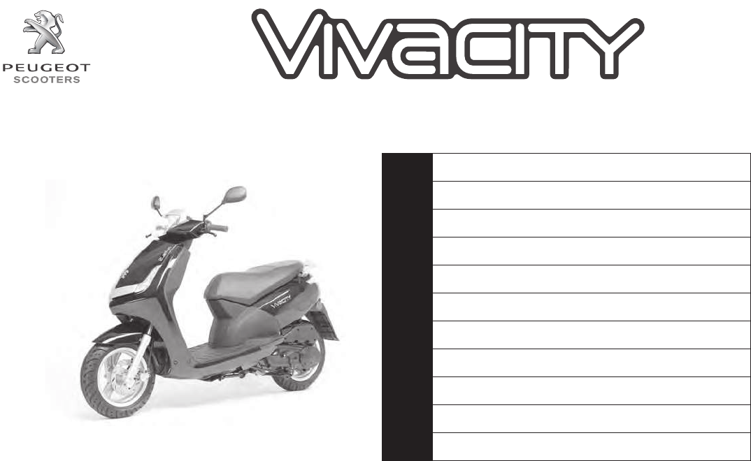 Handleiding Peugeot Vivacity (pagina 1 van 13) (Deutsch)