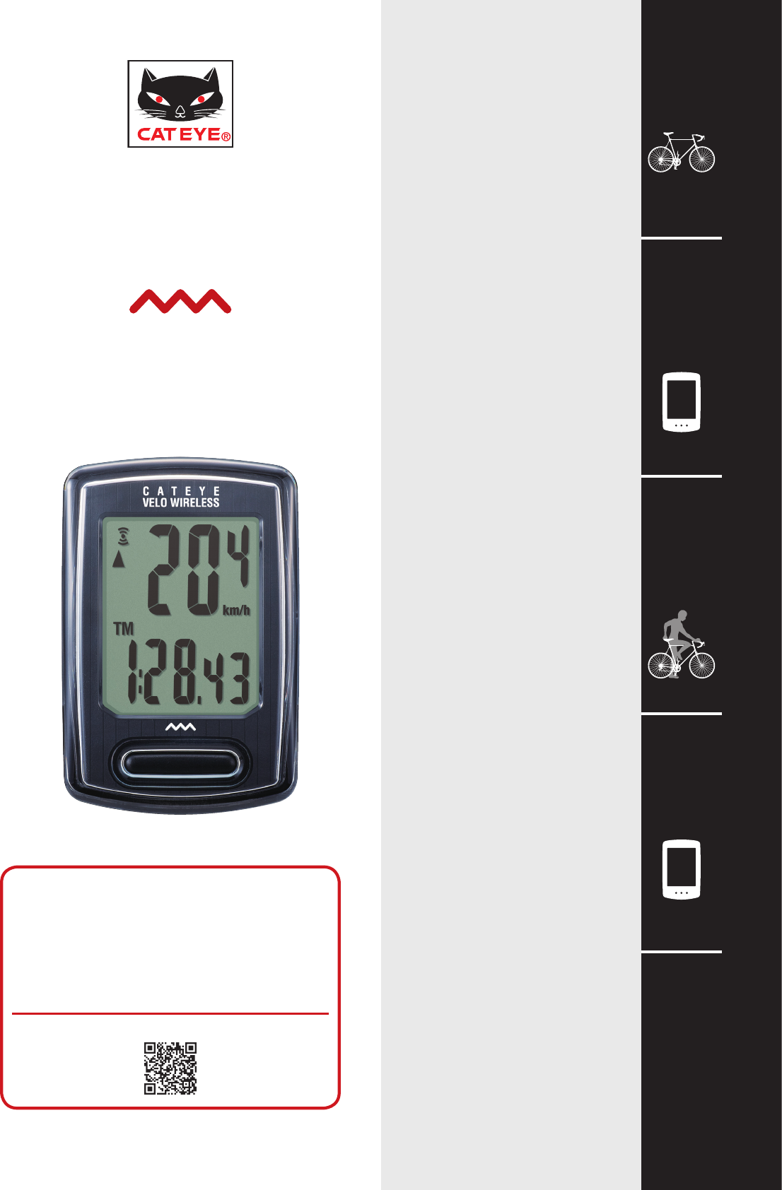 Handleiding Cateye CC-VT230W - Velo (pagina 1 van 15) (English)