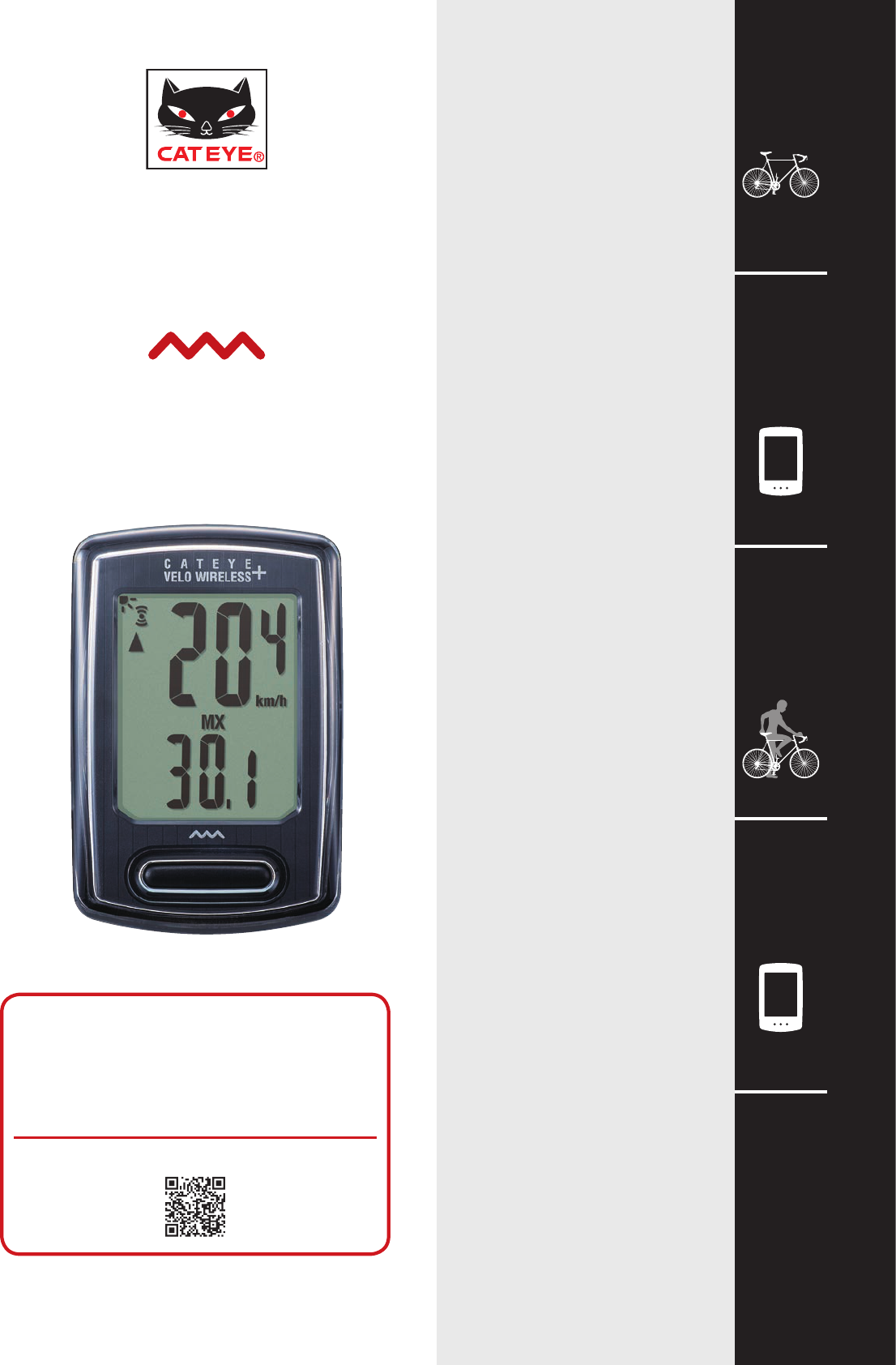 Handleiding Cateye CC-VT230W - Velo (pagina 1 van 16) (Nederlands)