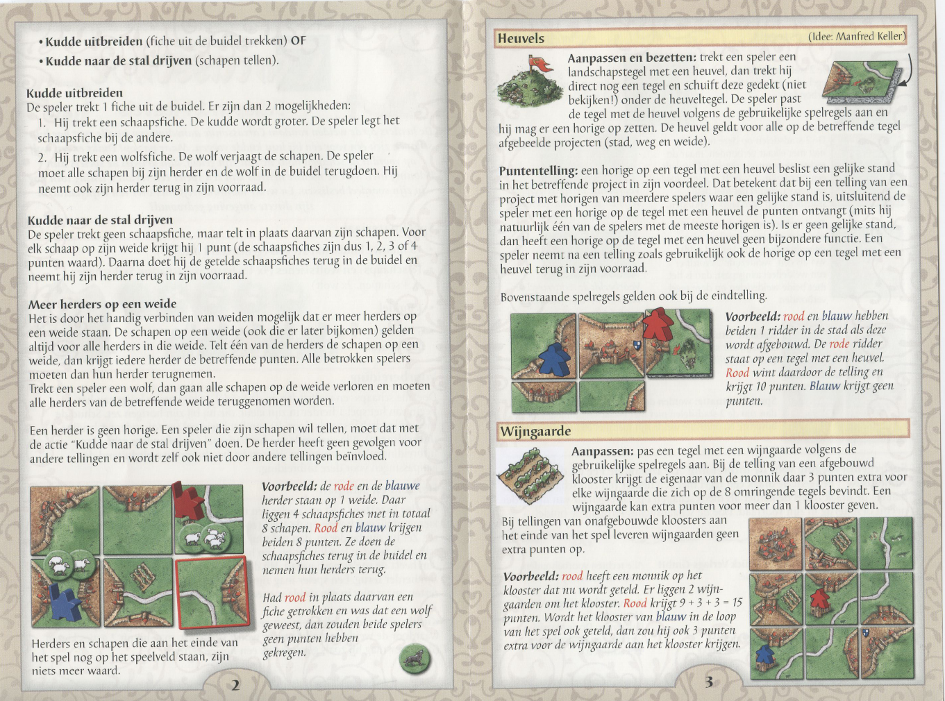 Chromatisch Stereotype blootstelling Handleiding 999 games Carcassonne - Schapen en Heuvels (pagina 2 van 2)  (Nederlands)