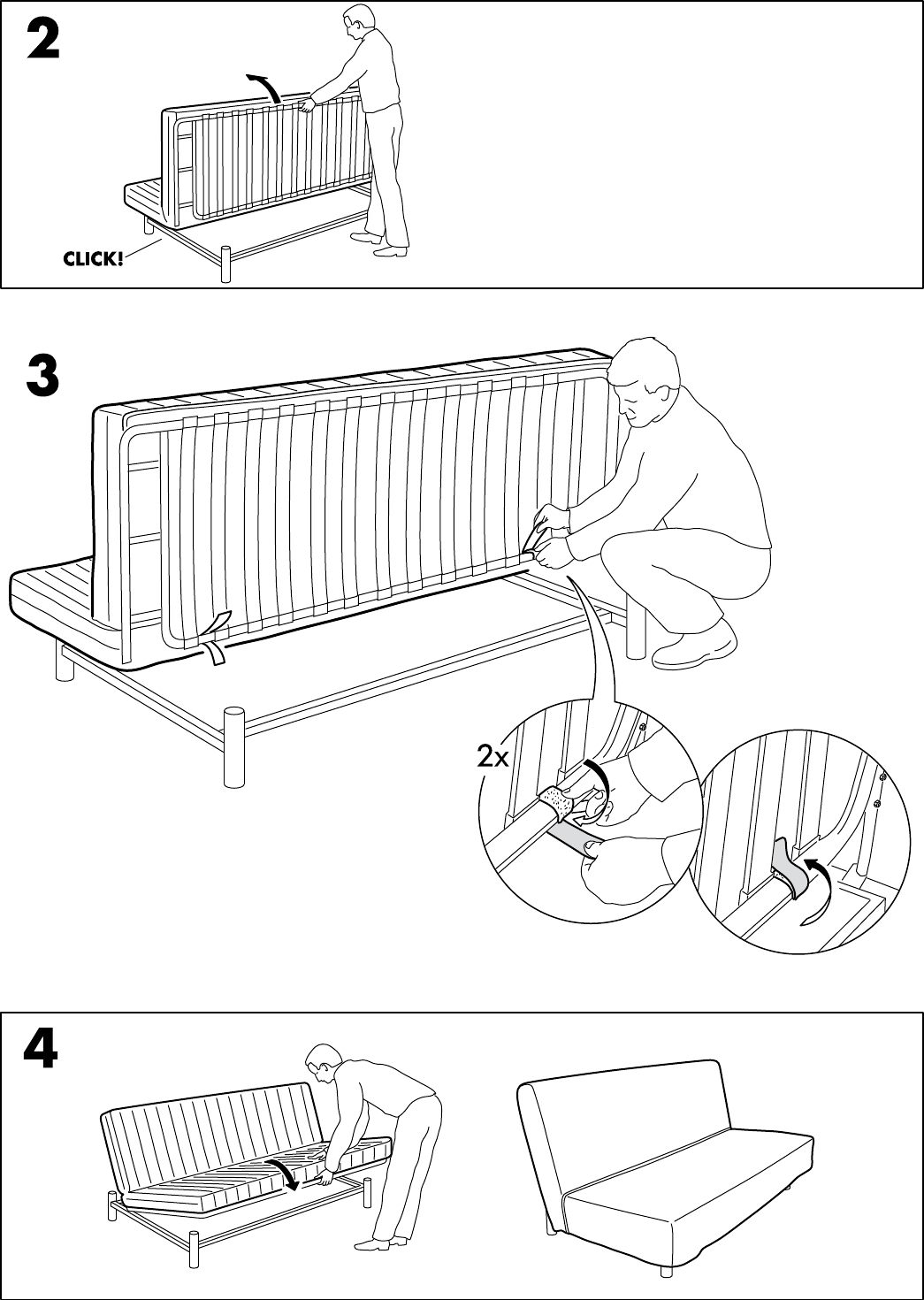behalve voor het doel stel je voor Handleiding Ikea Beddinge Lovas (pagina 3 van 4) (Alle talen)