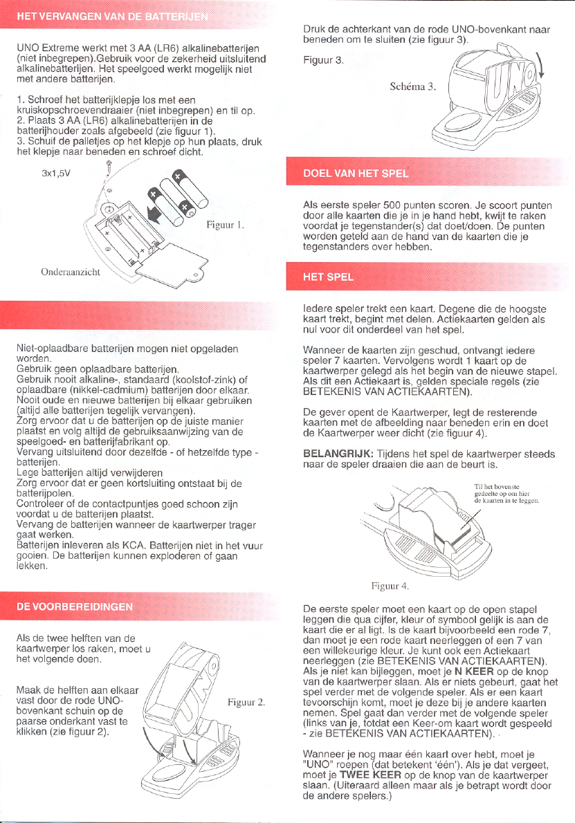 niets badminton tornado Handleiding Mattel Uno Extreme (pagina 1 van 4) (Nederlands)