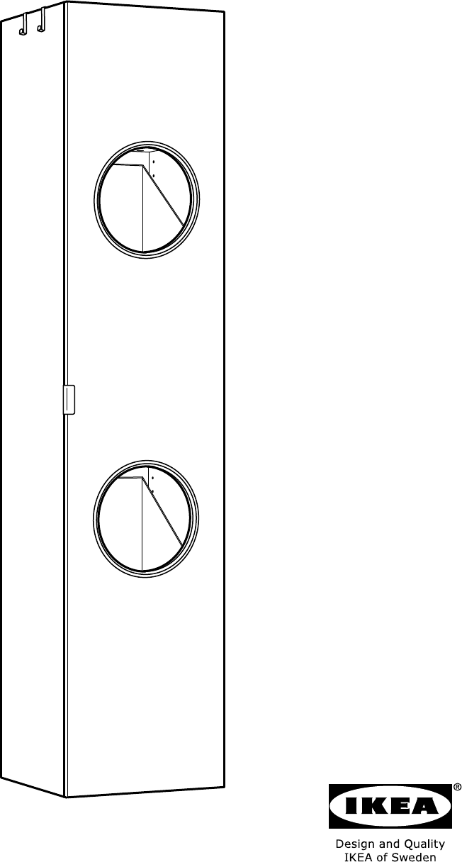 Wonderbaarlijk Handleiding Ikea 102.062.46 LILLANGEN Kast wasgoed (pagina 1 van YA-05