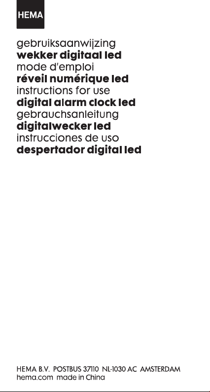 réveil digital LED - HEMA