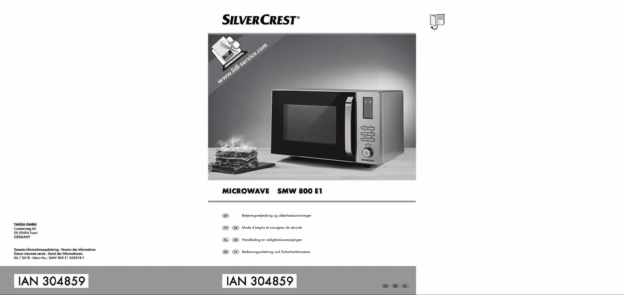 Manuale del SilverCrest SMW 800 E1