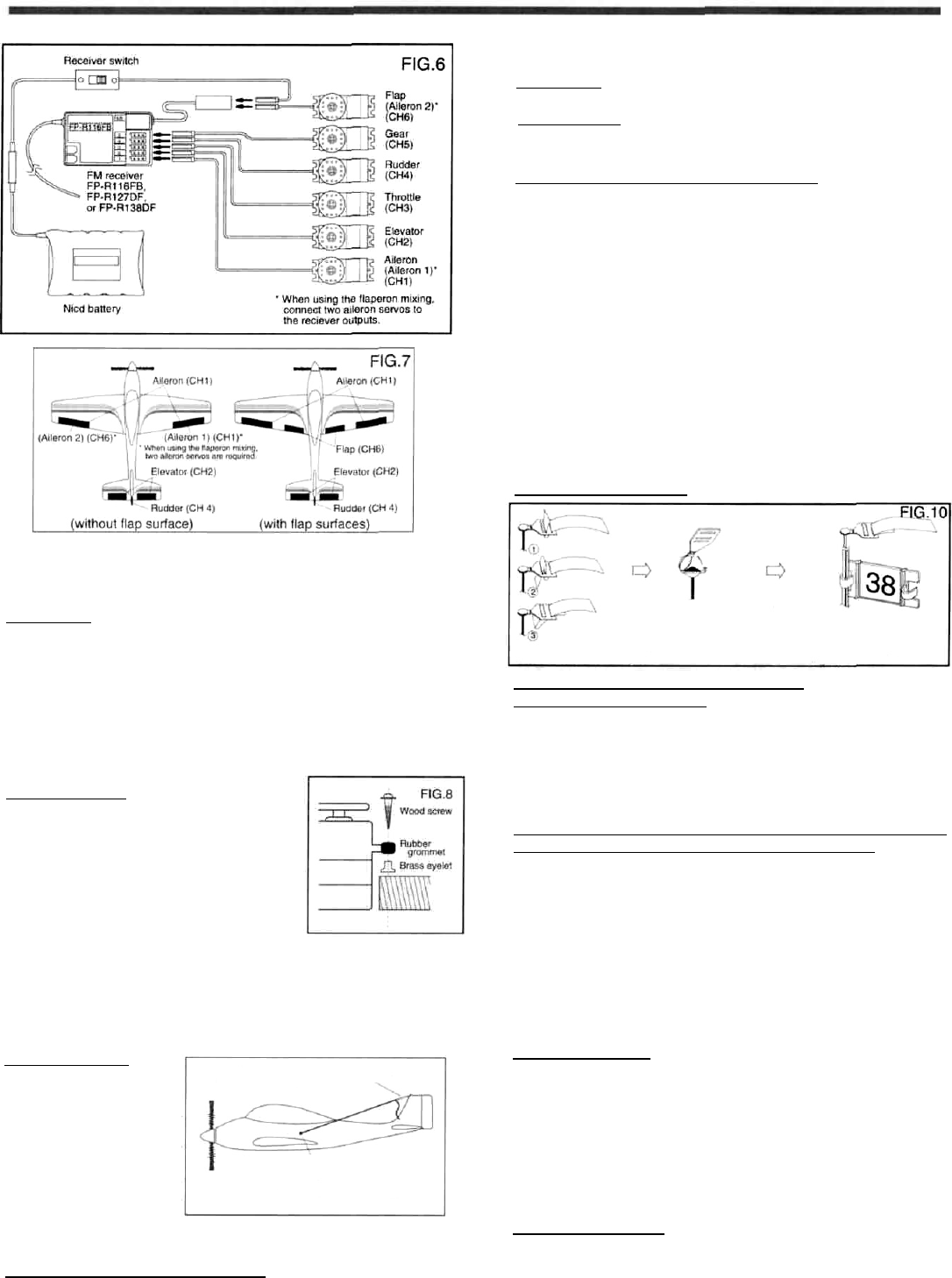 Futaba Servos Chart