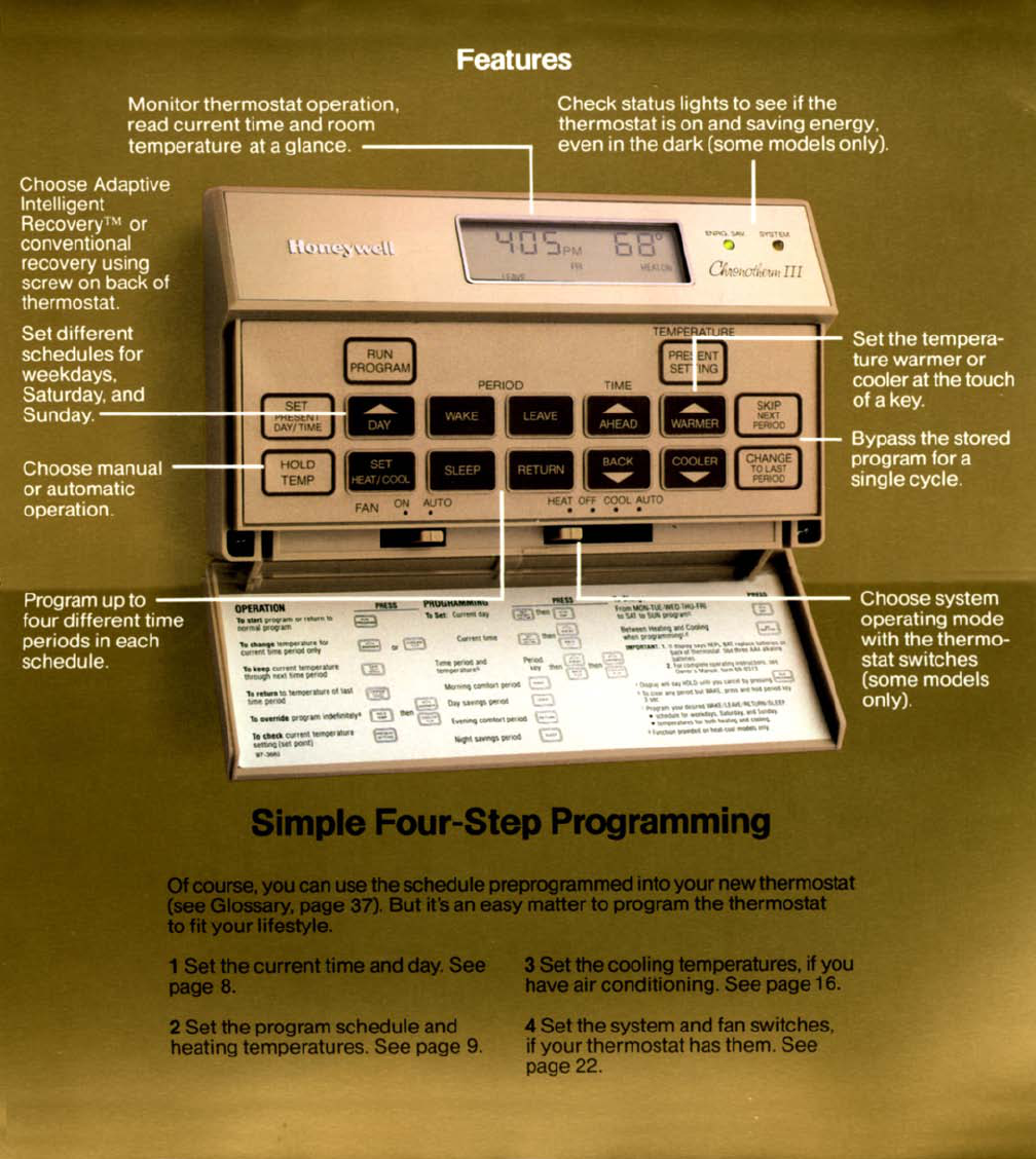 Handleiding Honeywell Chronotherm III (pagina 2 van 33) (English