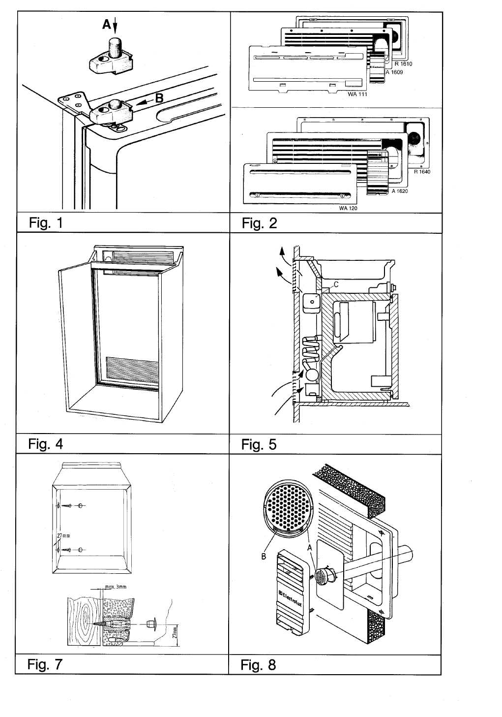 Stapel toilet koepel Handleiding Electrolux rm 4200 (pagina 9 van 10) (Engels)