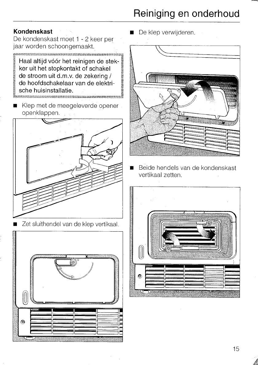 Grap Sta in plaats daarvan op Spotlijster Handleiding Miele T440c Novotronic (pagina 17 van 28) (Nederlands)