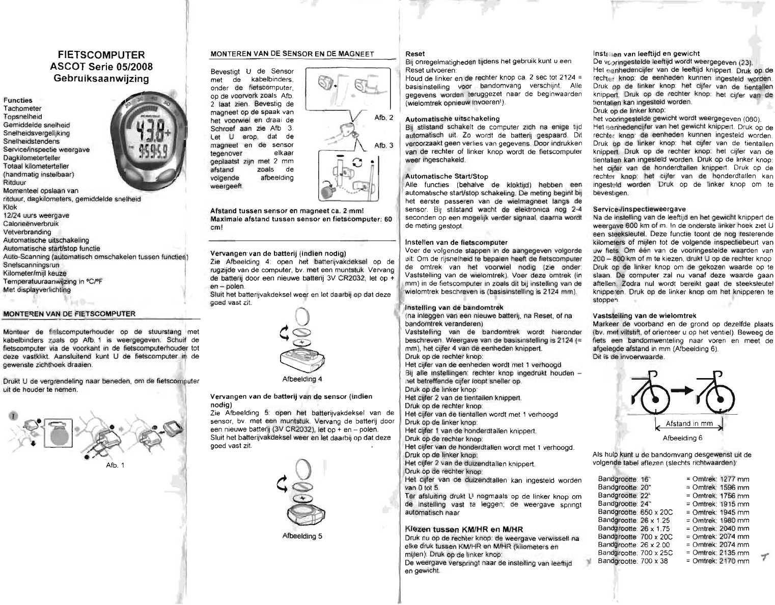 Dapperheid Thuisland Bewolkt Handleiding Ascot Aldi serie 05 - 2008 (pagina 1 van 2) (Nederlands)
