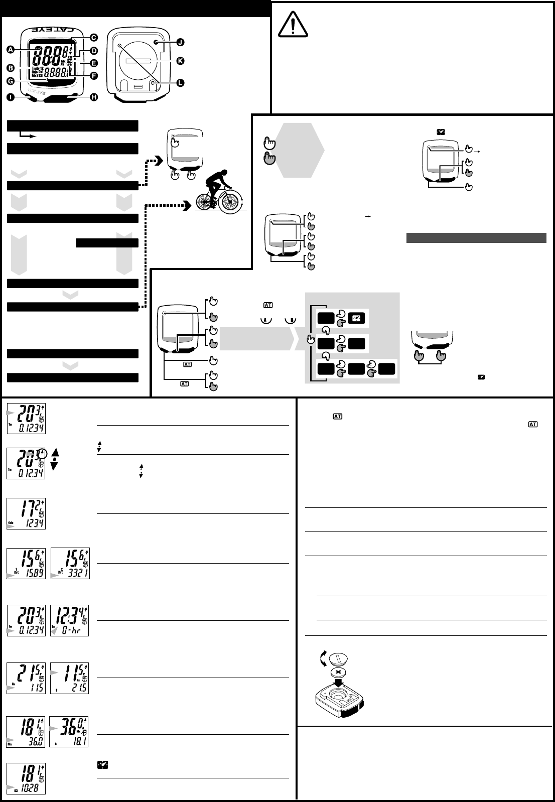 Cateye Tire Size Calibration Chart