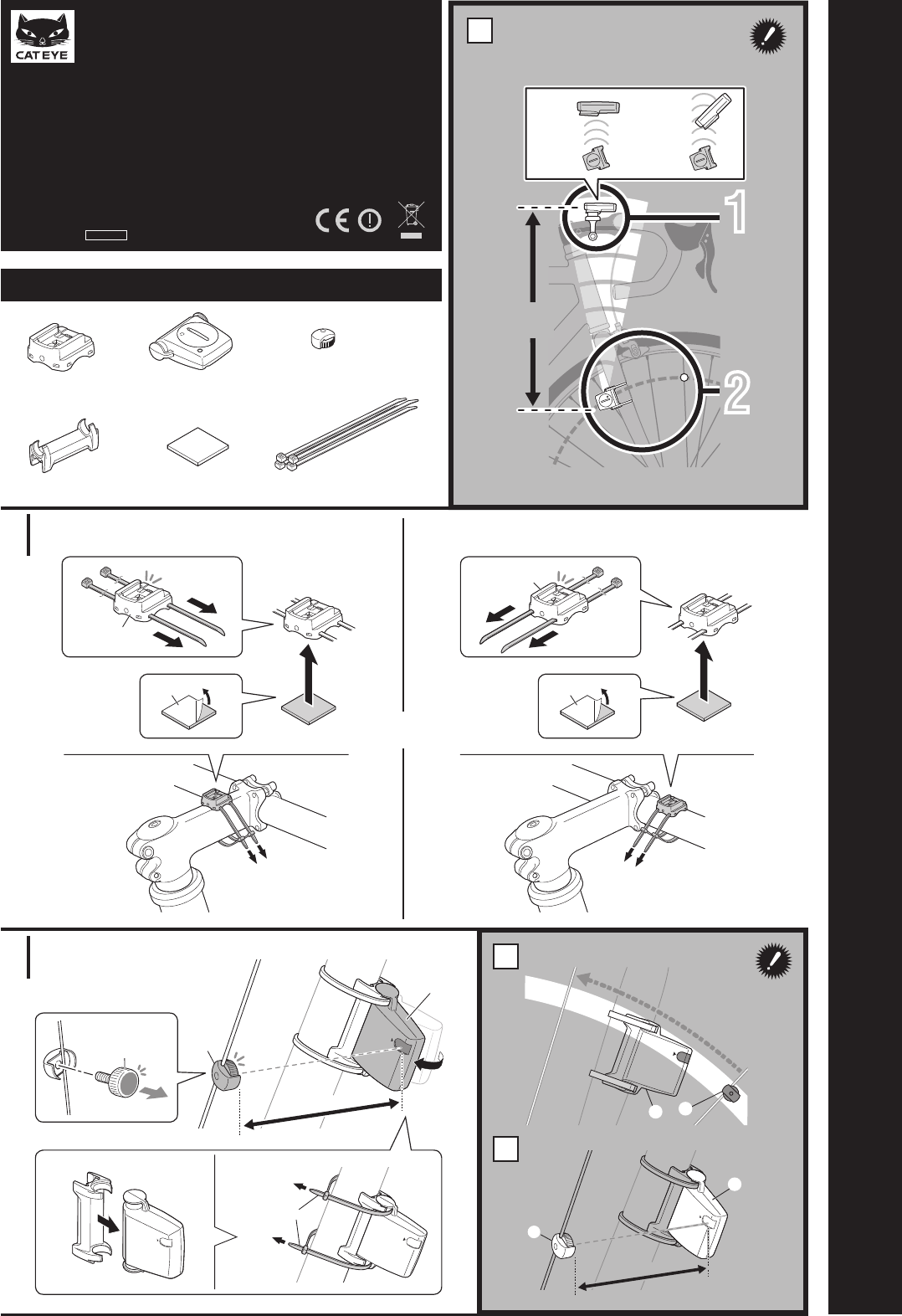 Handleiding Cateye CC-VT200W (pagina 1 van 3) (Nederlands)