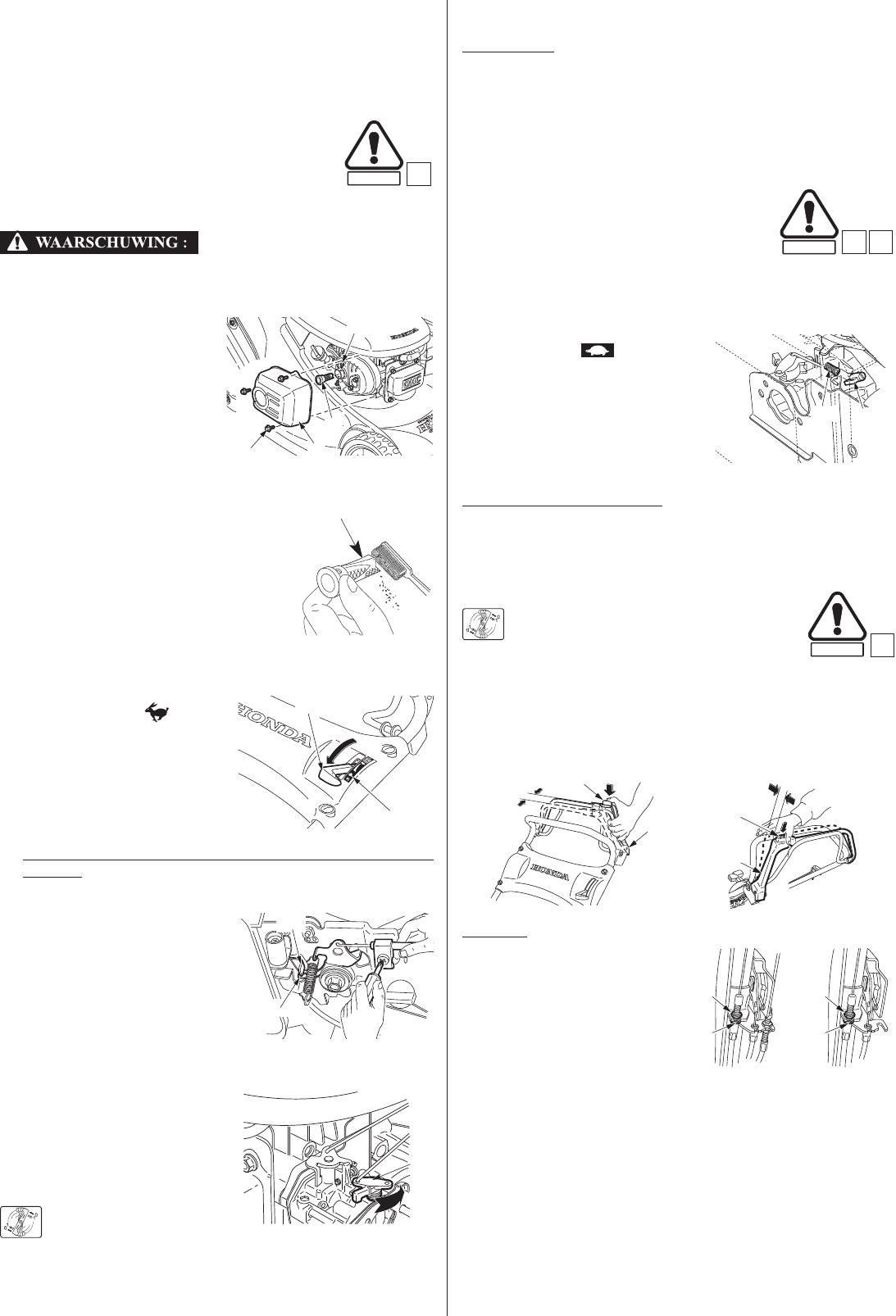Wijzigingen van betreuren Egomania Handleiding Honda HRX476C (pagina 9 van 20) (Nederlands)