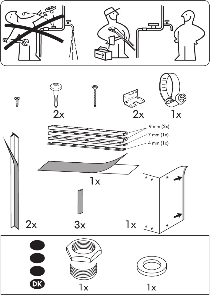 schuintrekken Paragraaf stap Handleiding Ikea LAGAN DW60 (pagina 5 van 16) (Alle talen)