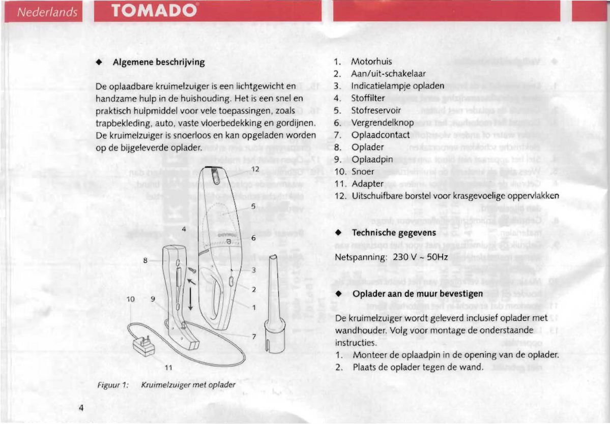 Afvoer Onweersbui Continu Handleiding Tomado TM-9502 (pagina 3 van 6) (Nederlands)