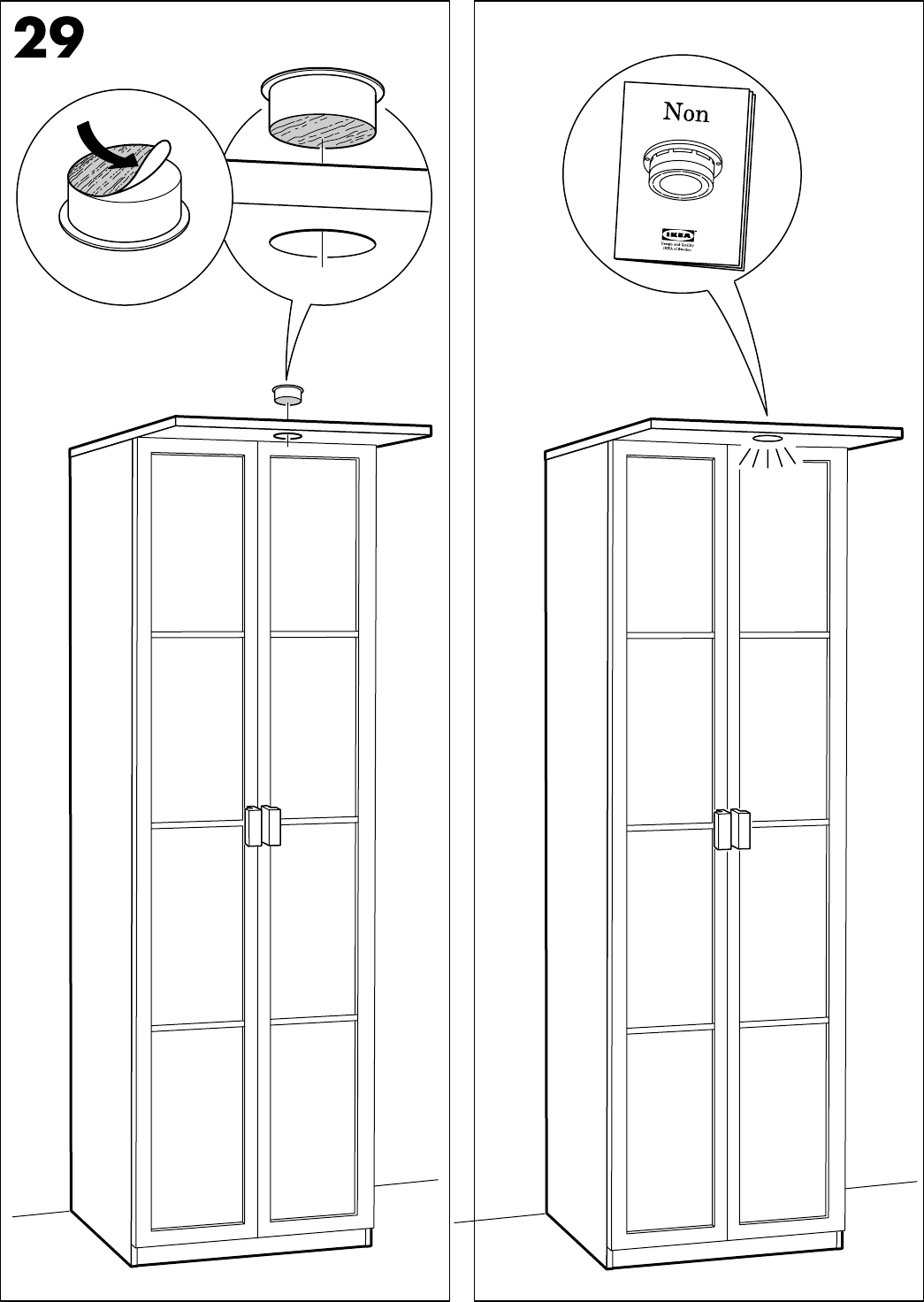 Rally Verlichting versieren Handleiding Ikea Hopen garderobekast (pagina 42 van 44) (Nederlands, Duits,  Engels, Frans, Italiaans, Portugees, Spaans, Pools, Deens, Zweeds, Noors,  Fins)