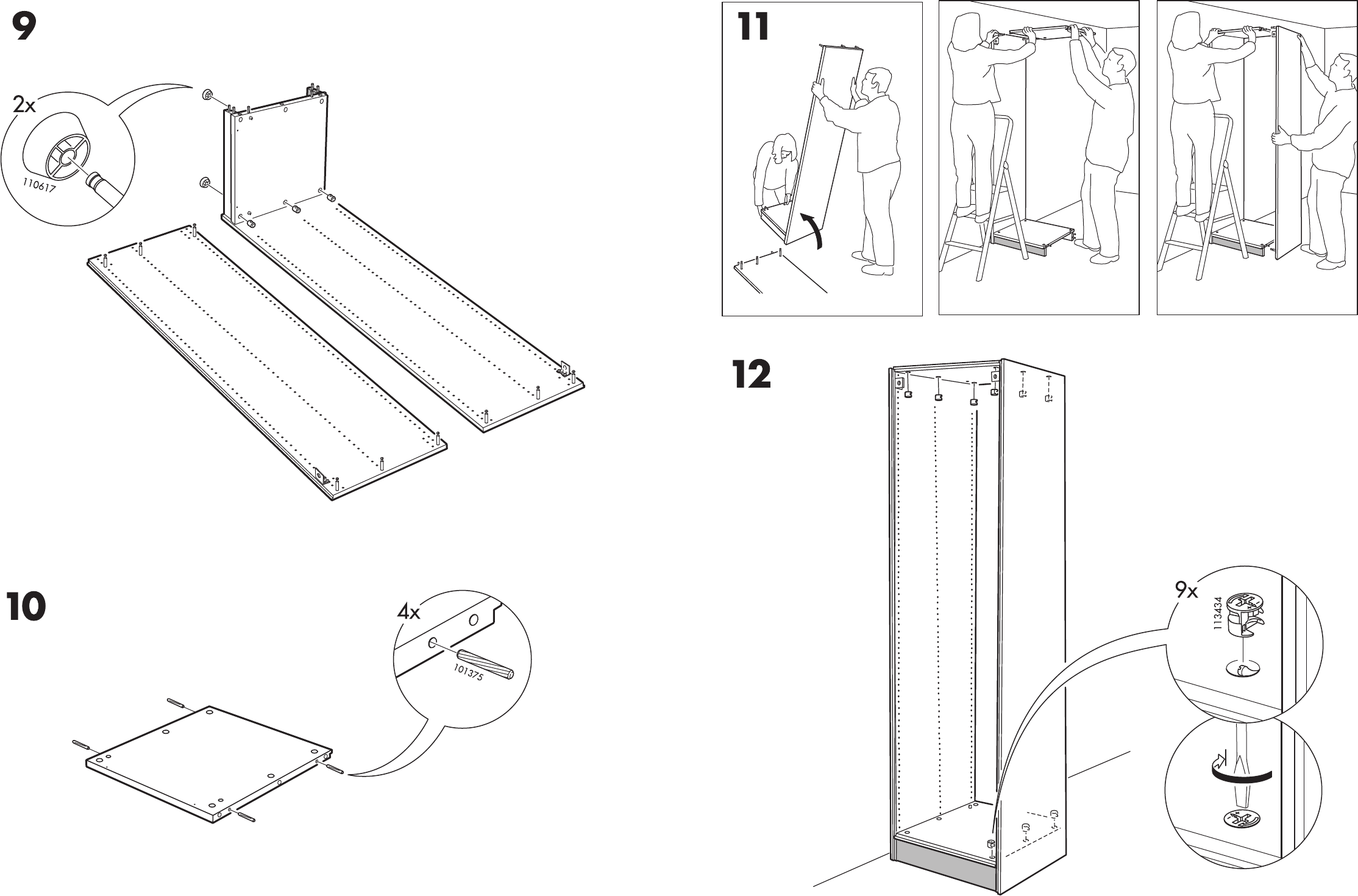 mengen tabak Viva Handleiding Ikea Pax garderobekast (pagina 12 van 12) (Nederlands, Duits,  Engels, Frans, Italiaans, Portugees, Spaans, Pools, Deens, Zweeds, Noors,  Fins)