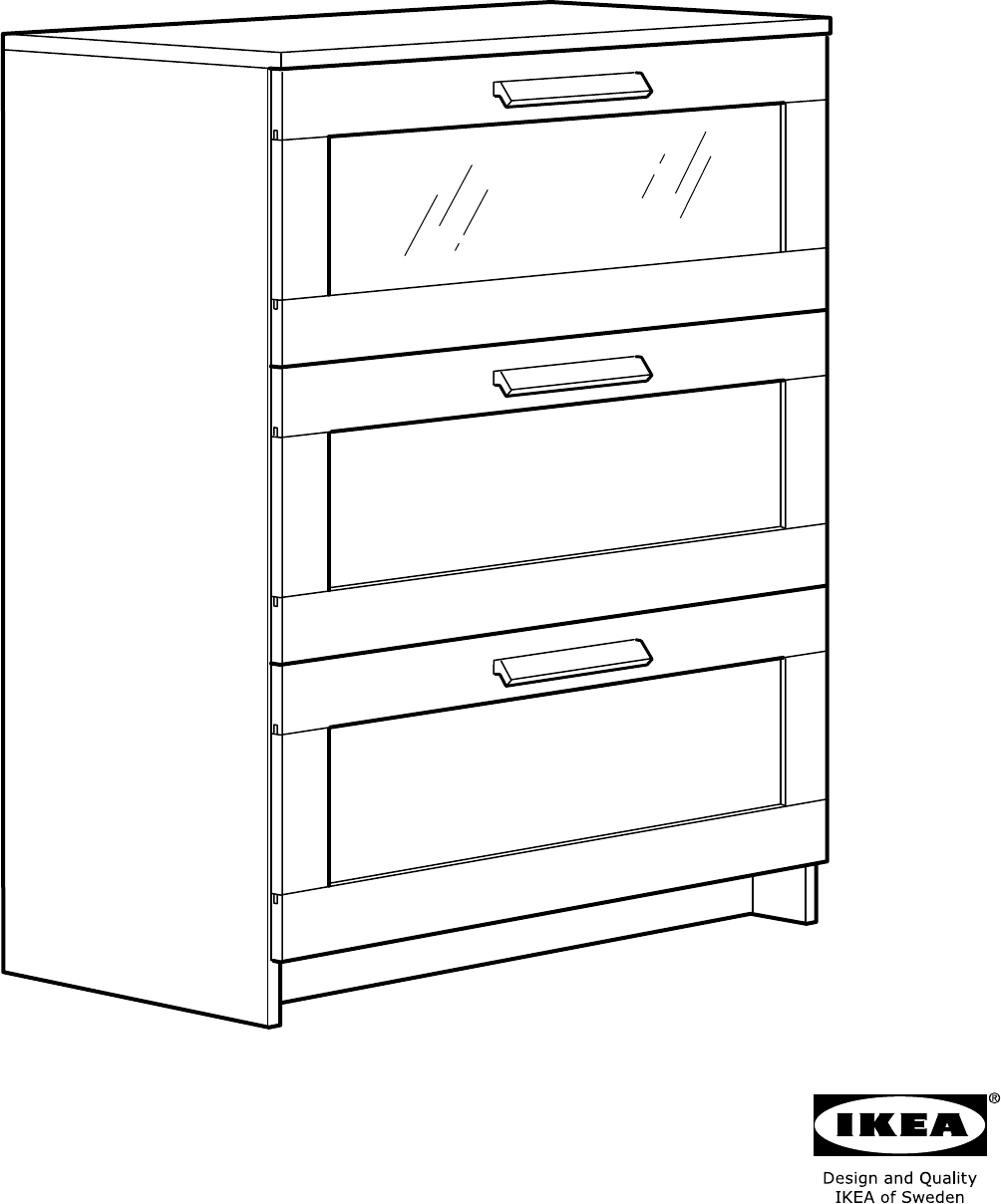 Uitputten Specialiseren code Handleiding Ikea BRIMNES Ladekast 3 lades (pagina 1 van 24) (Nederlands,  Duits, Engels, Frans, Italiaans, Portugees, Spaans, Pools, Turks, Deens,  Zweeds, Noors, Fins)