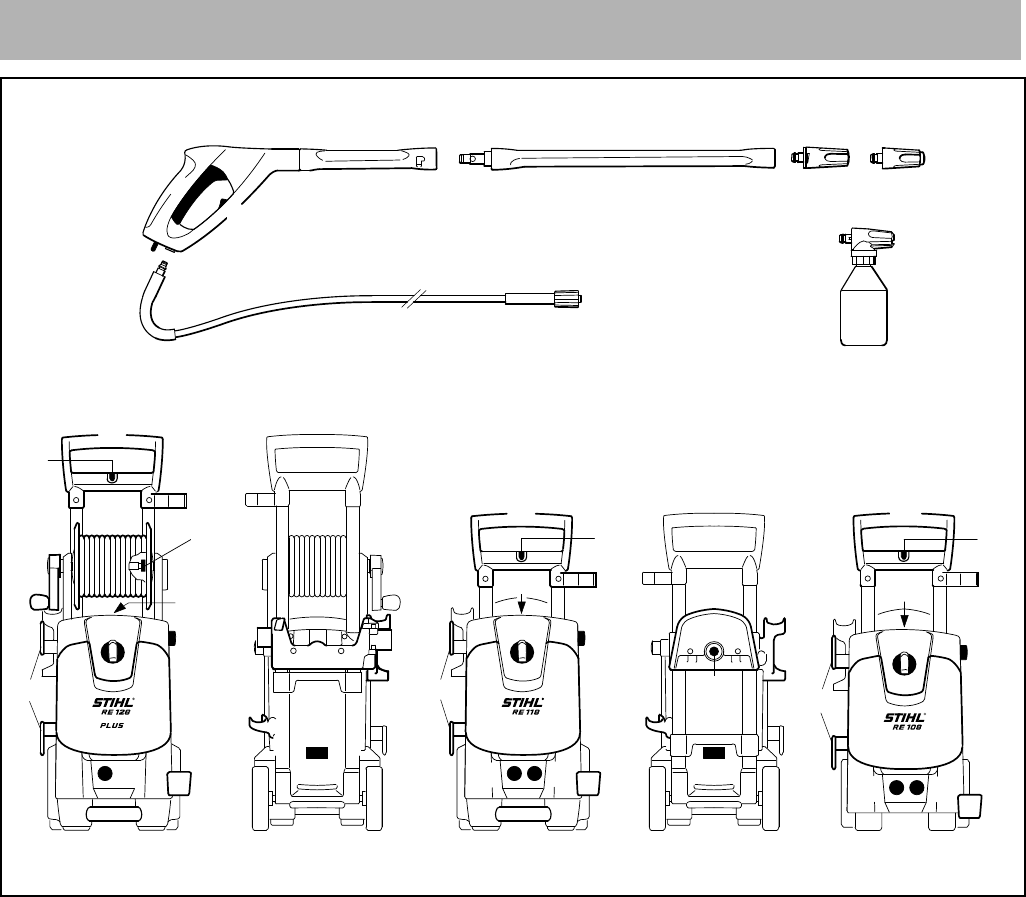 Stihl Re118 Druck Hochdruckreiniger Ersatz Lanze mit Verstellbar Düse
