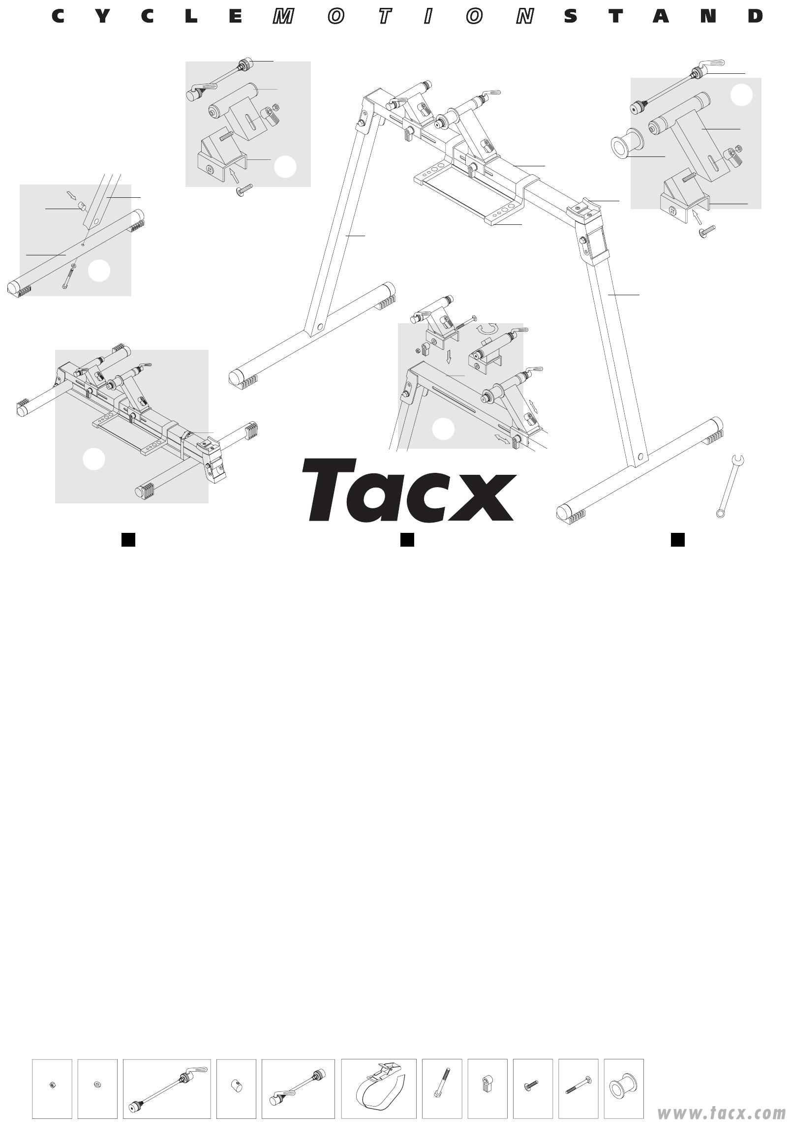 Handleiding Tacx T3075 Cycle Motion Stand (pagina 1 van (Nederlands, Engels, Frans, Italiaans, Spaans)
