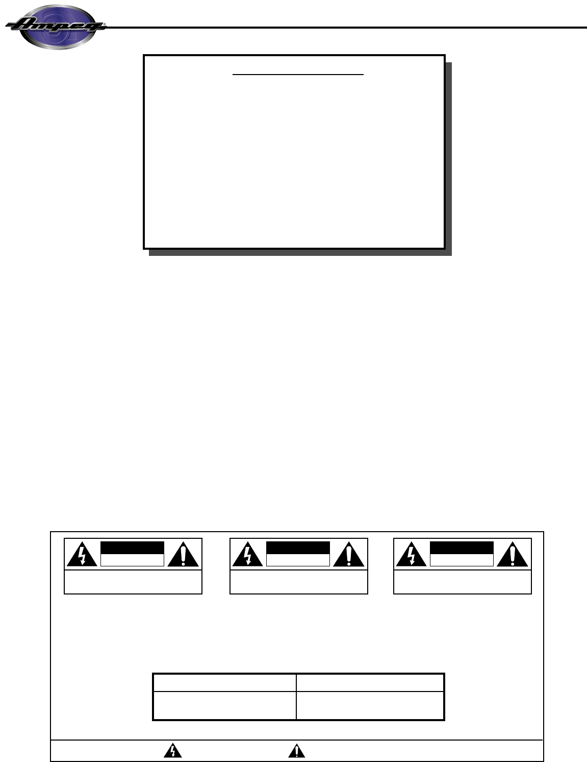 Ampeg Svt Tube Chart