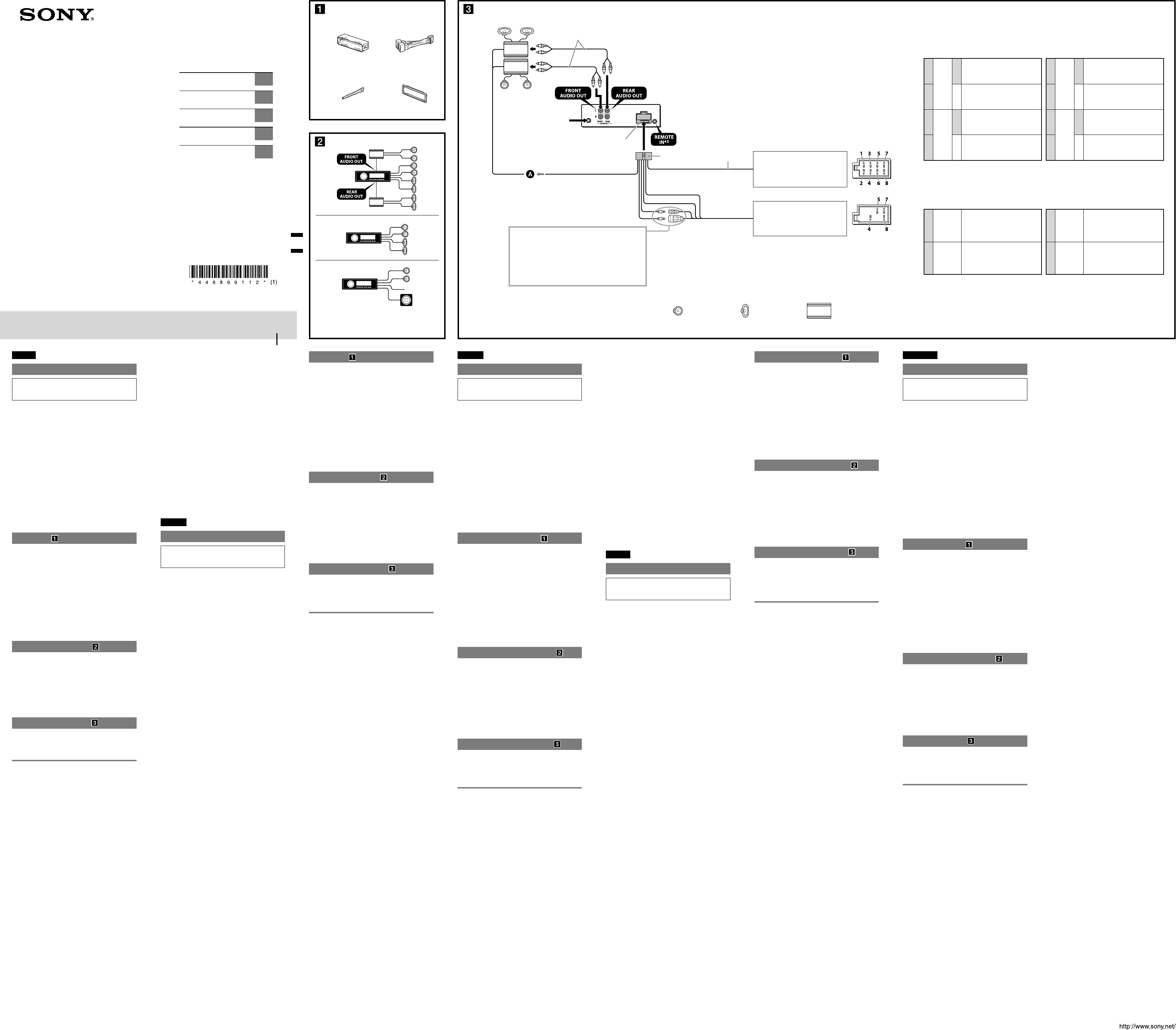 Sony Xplod 600W Amp Wiring Diagram from www.gebruikershandleiding.com