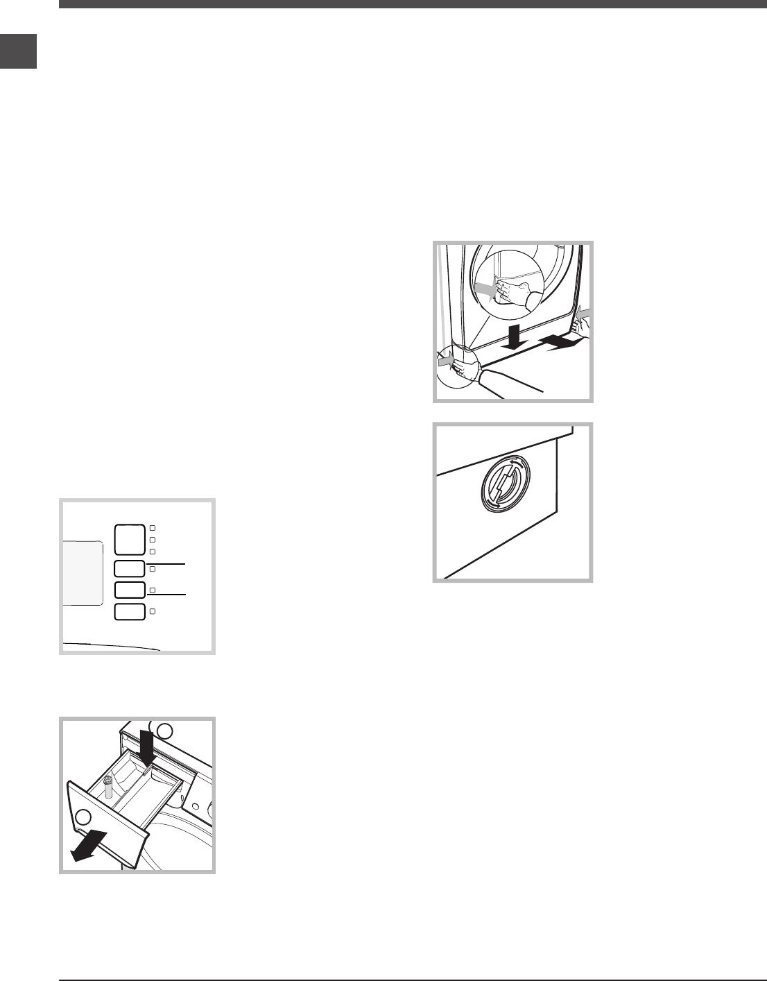 Hoe dan ook Acrobatiek trui Handleiding Indesit XWA 71483 (pagina 16 van 24) (Duits, Engels)