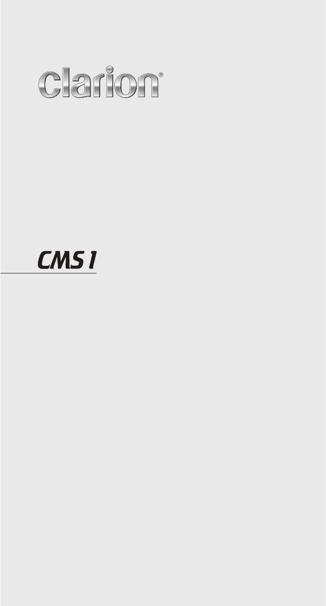 Handleiding Clarion CMS1 (pagina 1 van 44) (English)
