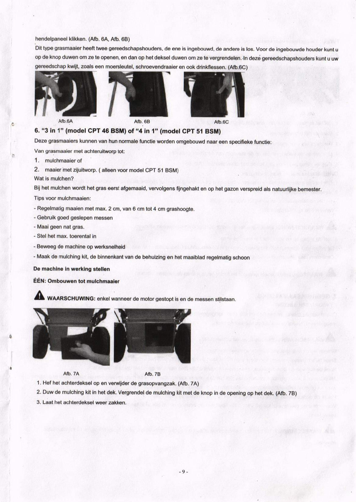 Handleiding CentralPark 46 BSM (pagina 9 van 18) (Nederlands)