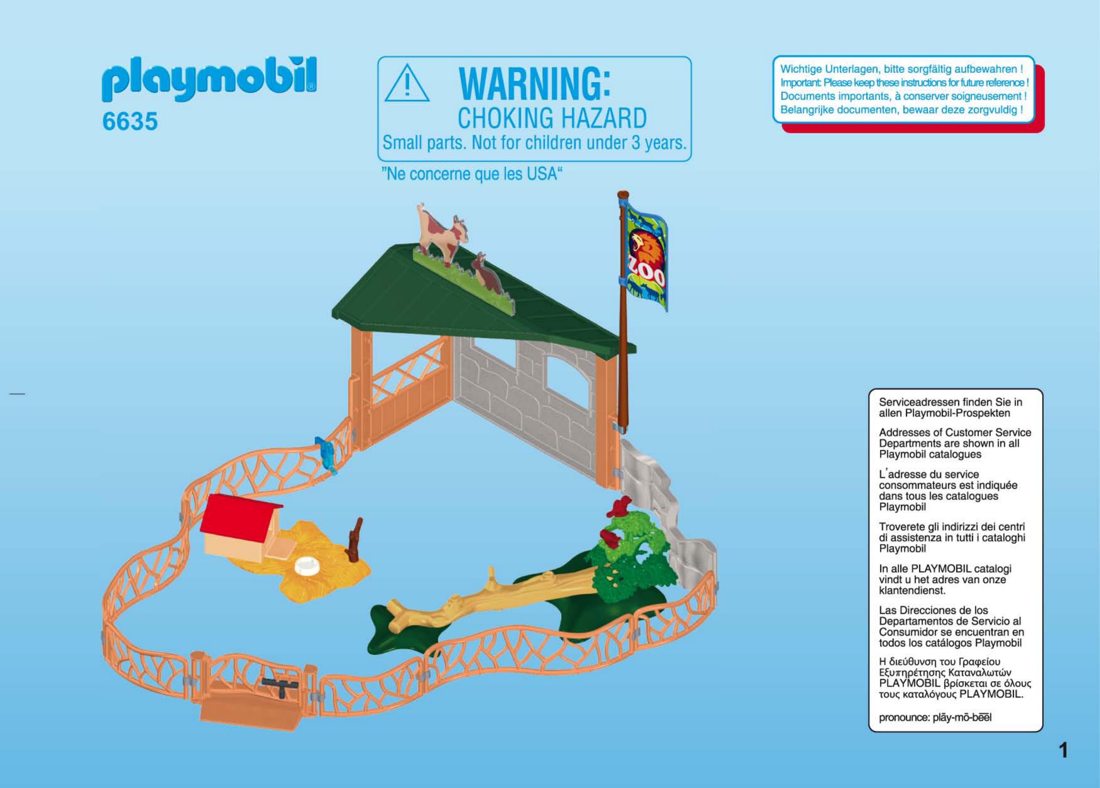 meubilair In beweging Aarde Handleiding Playmobil 6635 Grote kinderboerderij (pagina 1 van 6) (Alle  talen)