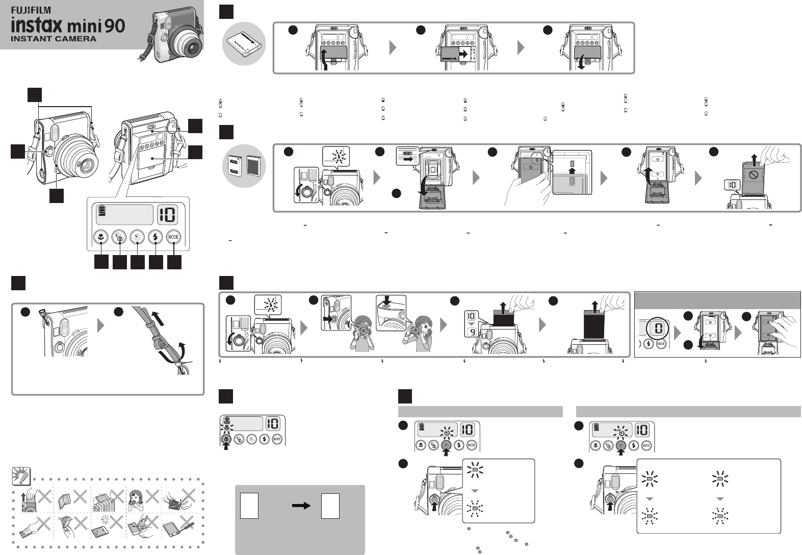 mei naaien tegenkomen Handleiding Fujifilm Instax Mini 90 (pagina 1 van 2) (Duits, Engels, Frans,  Spaans)