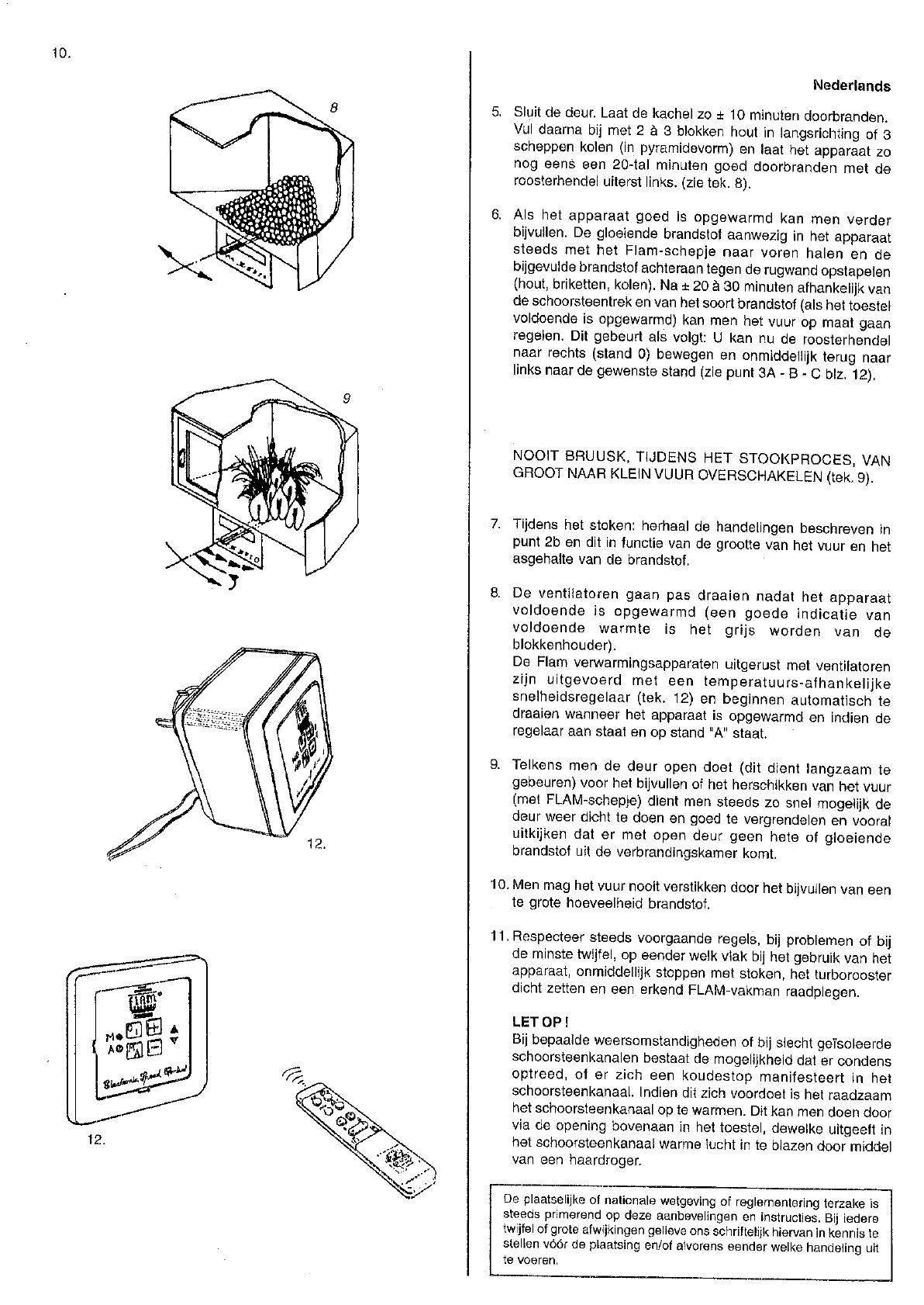 Beg Gematigd plan Handleiding Flam MT serie (pagina 12 van 48) (Nederlands, Duits, Frans)