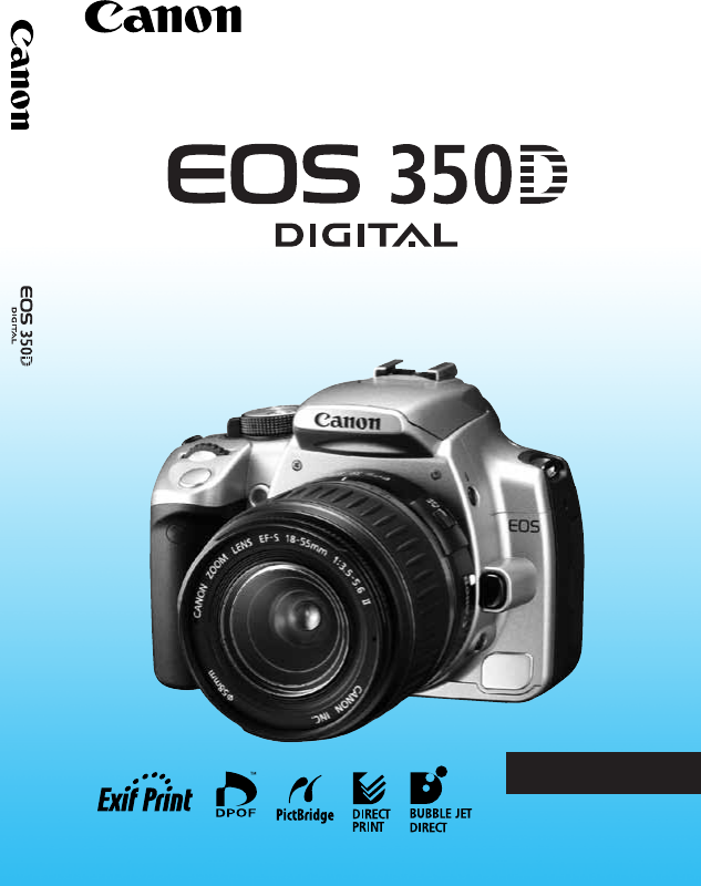 Bruidegom Necklet Eerlijk Handleiding Canon EOS 350D (pagina 1 van 172) (Nederlands)